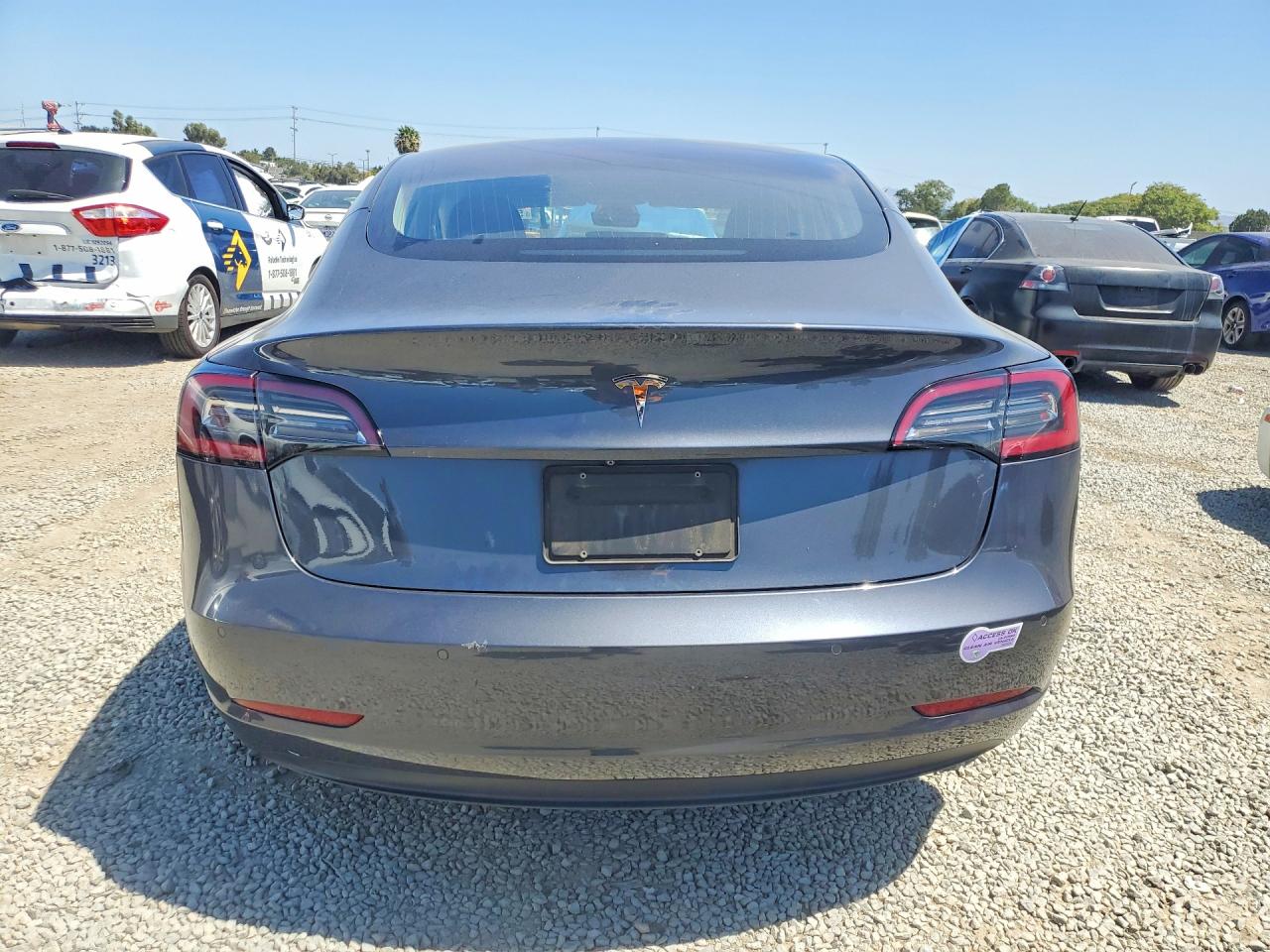 2018 Tesla Model 3 VIN 5YJ3E1EA3JF158213 COPART salvage auction — Front End, CA - SALVAGE CERTIFICATE, sold $4,000 on 2026-07-10 (photo 6)