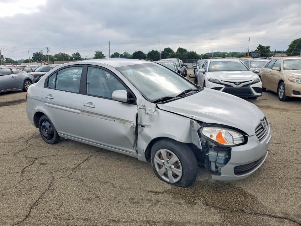 2010 Hyundai Accent VIN KMHCN4AC6AU428708 COPART salvage auction — FRONT END, OH - CERT OF TITLE-SALVAGE, sold $650 on 2026-07-17 (photo 4)