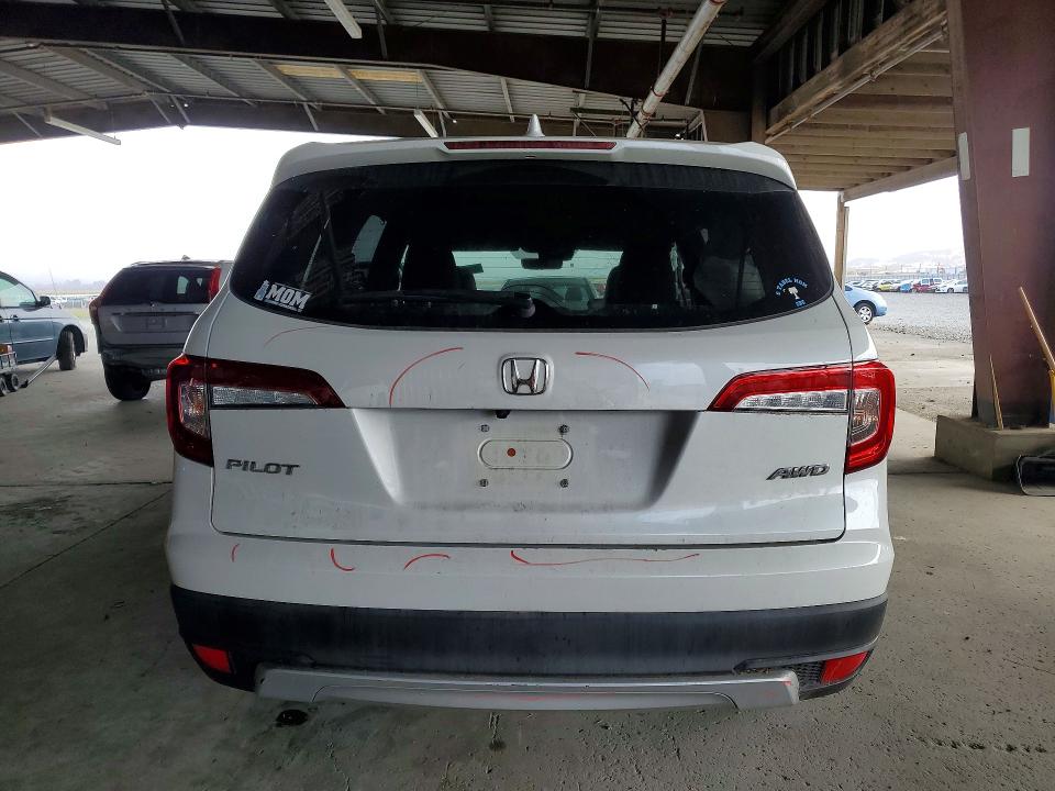 2021 Honda Pilot VIN 5FNYF6H58MB076965 COPART salvage auction — FRONT END, CA - SALVAGE CERTIFICATE, sold $10,100 on 2026-07-23 (photo 6)
