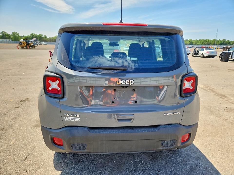 2019 Jeep Renegade VIN ZACNJBAB7KPK89208 COPART salvage auction — FRONT END, Ny - Mv-907A Salvage Certificate, sold $2,000 on 2026-07-22 (photo 6)