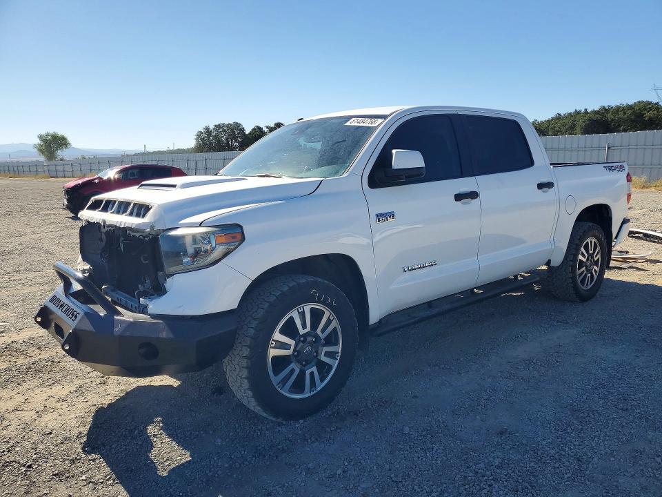 2018 Toyota Tundra VIN 5TFDY5F16JX755332 COPART salvage auction — FRONT END, Ca - Salvage Certificate, sold $15,300 on 2026-07-31 (photo 1)
