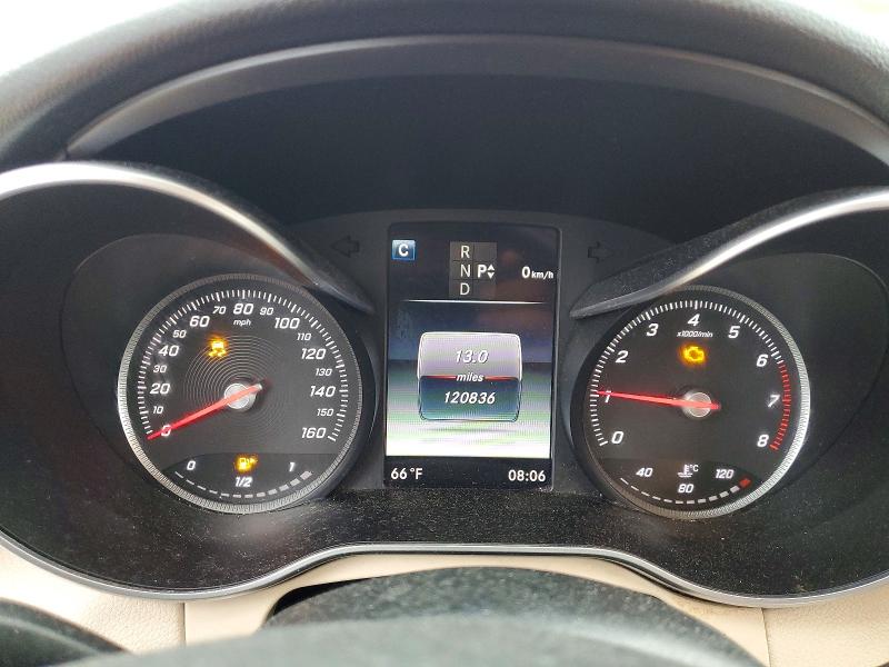 2016 Mercedes-benz C-klasse VIN WDDWF4KB7GR158328 COPART salvage auction — FRONT END, MA - CERT OF TITLE-RECONSTRCTD COLL, sold $3,100 on 2026-08-06 (photo 9)