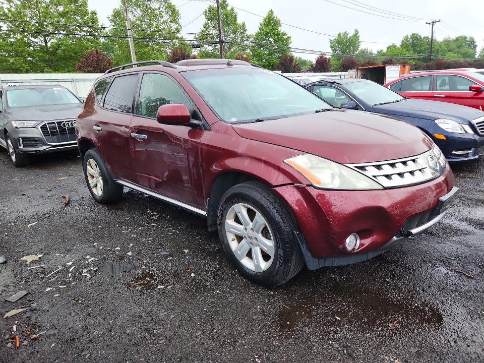 2007 Nissan Murano VIN JN8AZ08W87W651844 COPART salvage auction — SIDE, Ct - Cert Of Title-Salvage, sold $450 on 2026-07-24 (photo 4)