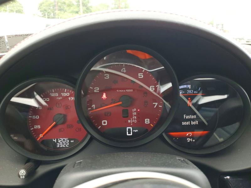 2021 Porsche Cayman VIN WP0AA2A80MS260491 COPART salvage auction — ALL OVER, PA - CERTIFICATE OF SALVAGE, sold $29,250 on 2026-08-17 (photo 9)