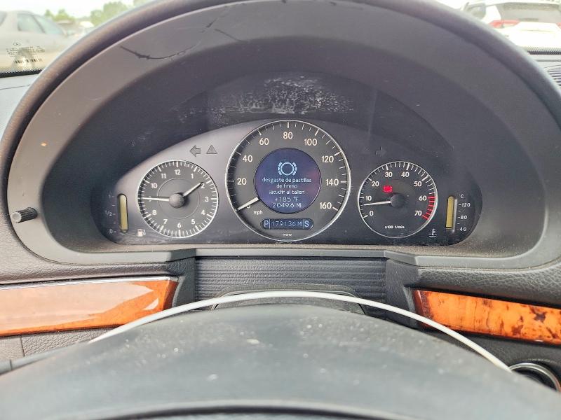 2003 Mercedes-benz E-klasse VIN WDBUF70J83A239052 COPART salvage auction — FRONT END, Il - Salvage Certificate, sold $375 on 2026-08-06 (photo 9)