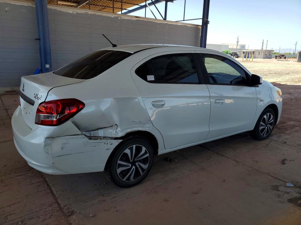 2018 Mitsubishi Mirage VIN ML32F3FJ8JHF06368 COPART salvage auction — REAR END, Az - Cert Of Title - Salvage, sold $1,800 on 2026-07-14 (photo 3)
