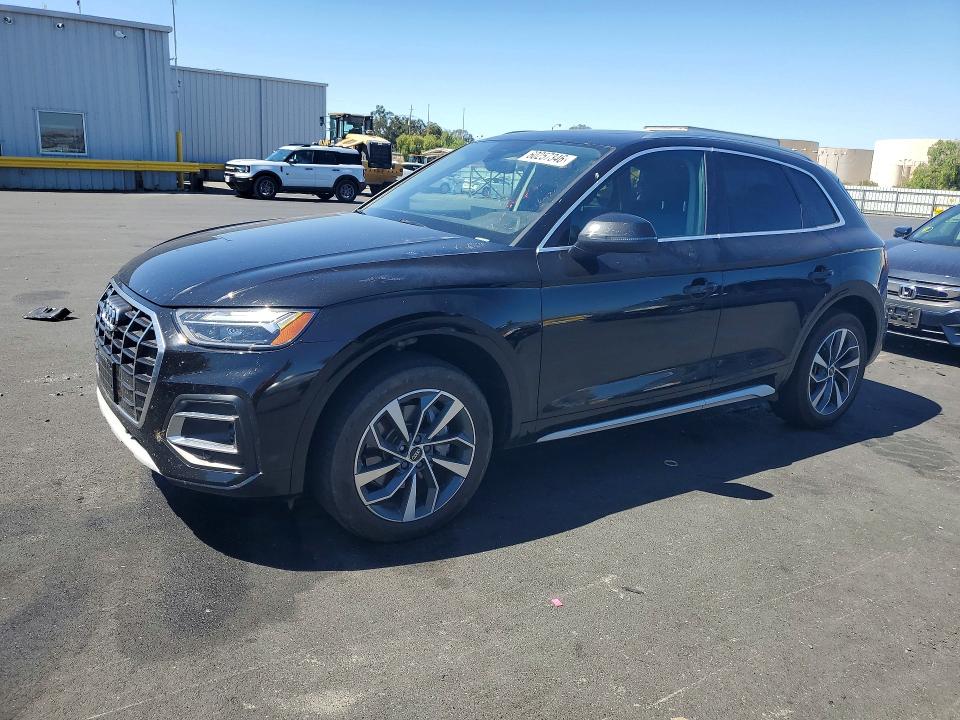 2021 Audi Q5 VIN WA1BAAFY9M2021894 — COPART salvage auction photo