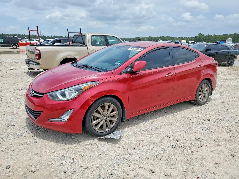 2014 Hyundai Elantra VIN KMHDH4AE4EU186021 COPART salvage auction — MECHANICAL, Tx - Certificate Of Title, sold $400 on 2026-07-17 (photo 1)