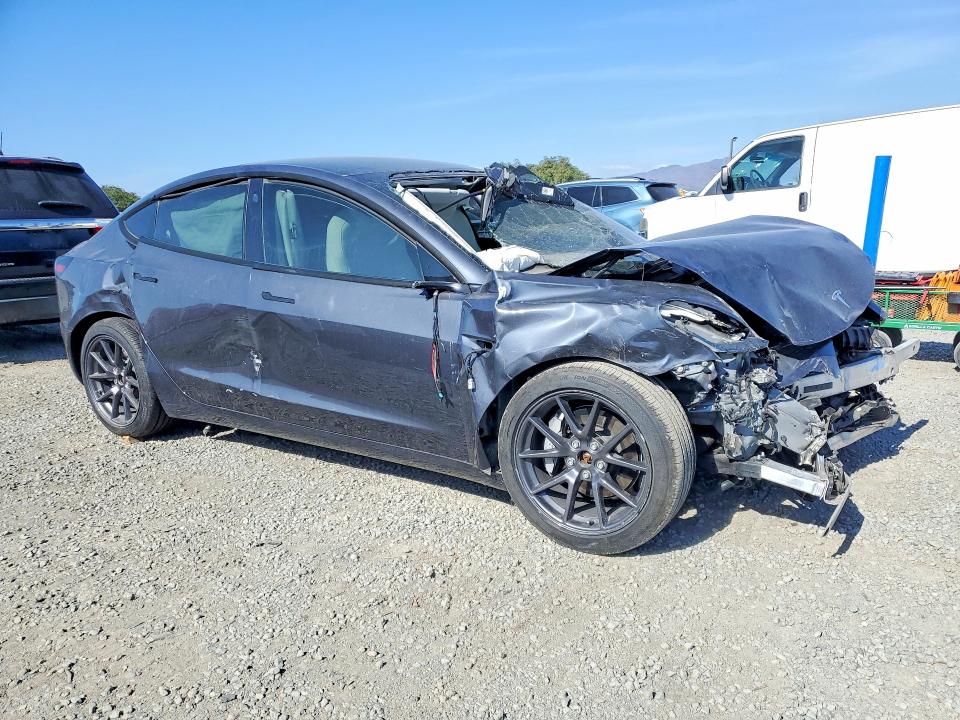 2022 Tesla Model 3 VIN 5YJ3E1EB6NF204745 COPART salvage auction — FRONT END, Ca - Salvage Certificate, sold $2,950 on 2026-07-31 (photo 4)