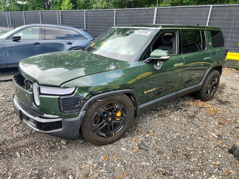 2023 Rivian R1s VIN 7PDSGABA4PN017440 COPART salvage auction — FRONT END, MD - CERT OF SALVAGE-PARTS ONLY, sold $5,700 on 2026-07-28 (photo 1)