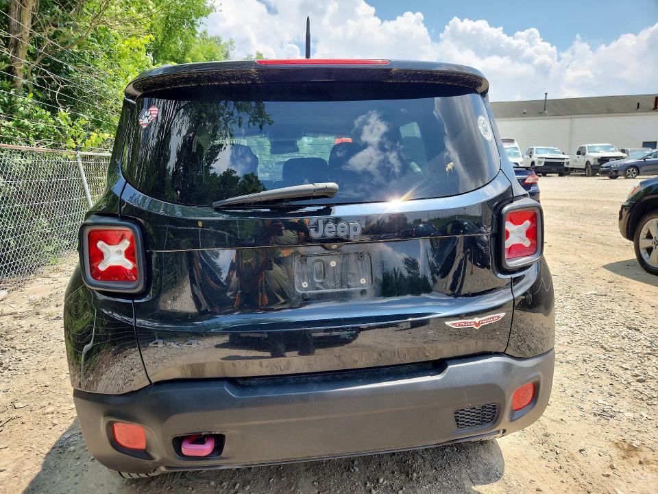 2017 Jeep Renegade VIN ZACCJBCB0HPG53727 COPART salvage auction — BURN, Oh - Cert Of Title-Salvage, sold $1,800 on 2026-08-05 (photo 6)