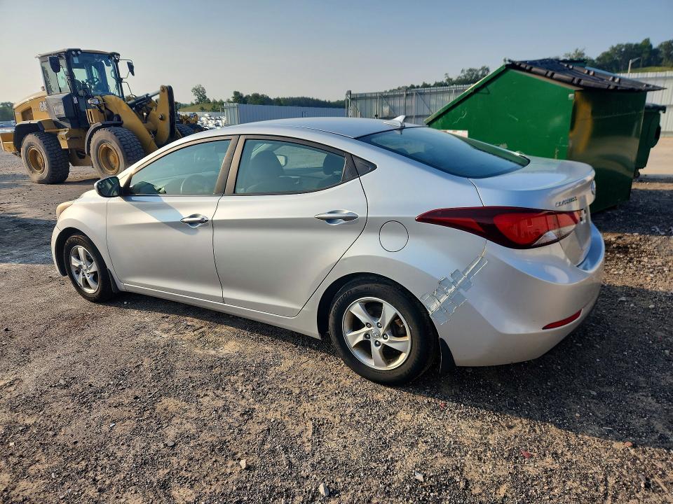 2015 Hyundai Elantra VIN KMHDH4AE5FU342147 COPART salvage auction — REAR END, WI - CERTIFICATE OF TITLE, sold $200 on 2026-07-28 (photo 2)