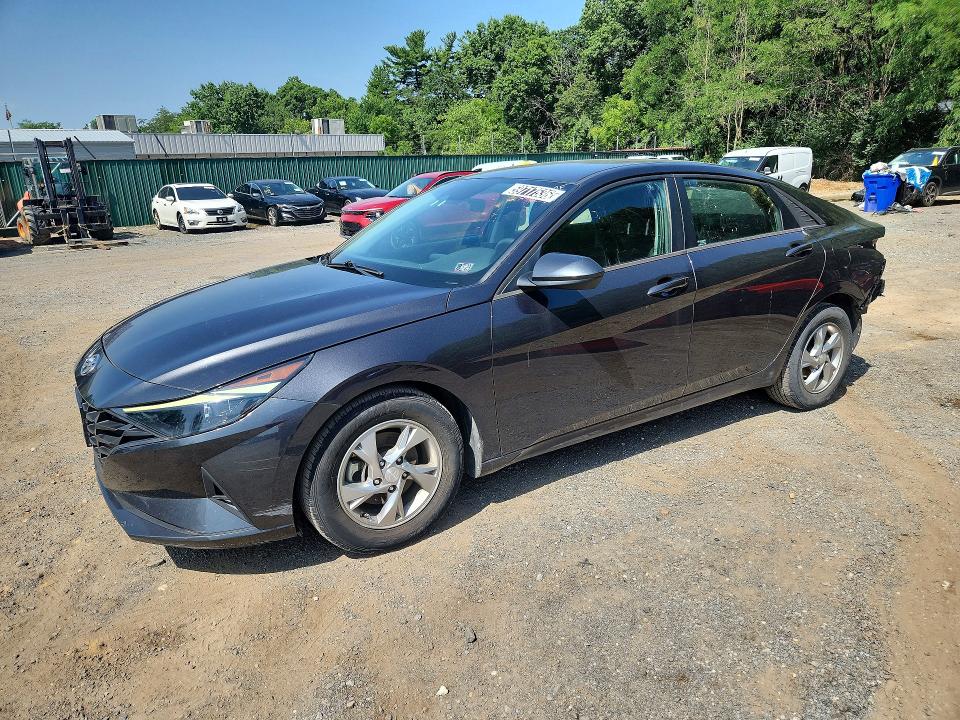 2021 Hyundai Elantra VIN 5NPLL4AG7MH050698 COPART salvage auction — REAR END, Pa - Cert Of Title, sold $6,600 on 2026-07-20 (photo 1)