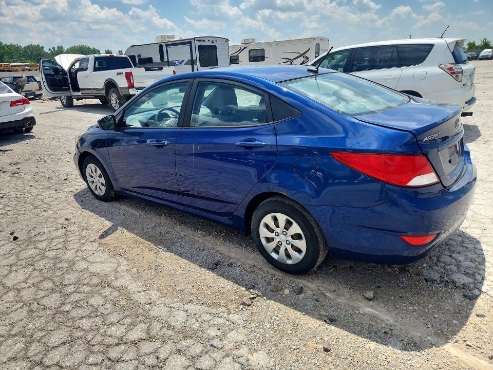 2017 Hyundai Accent VIN KMHCT4AE0HU189366 COPART salvage auction — HAIL, MO - DEALER ONLY CLEAN TITLE, sold $625 on 2026-07-09 (photo 2)