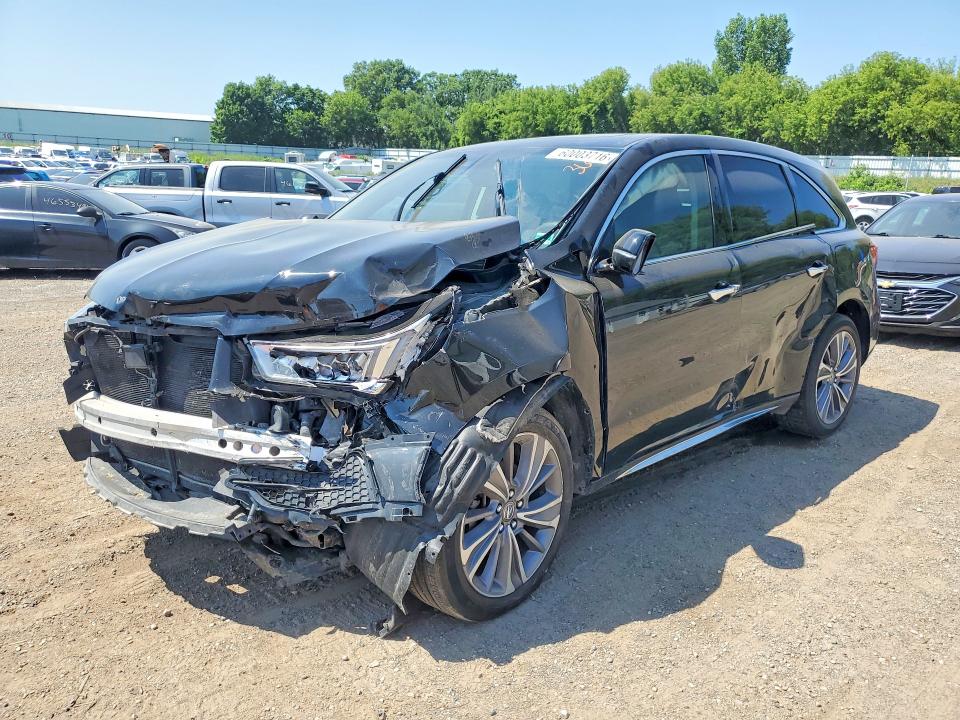 2018 Acura Mdx VIN 5J8YD4H52JL012246 COPART salvage auction — FRONT END, Mi - Certificate Of Title, sold $950 on 2026-07-29 (photo 1)