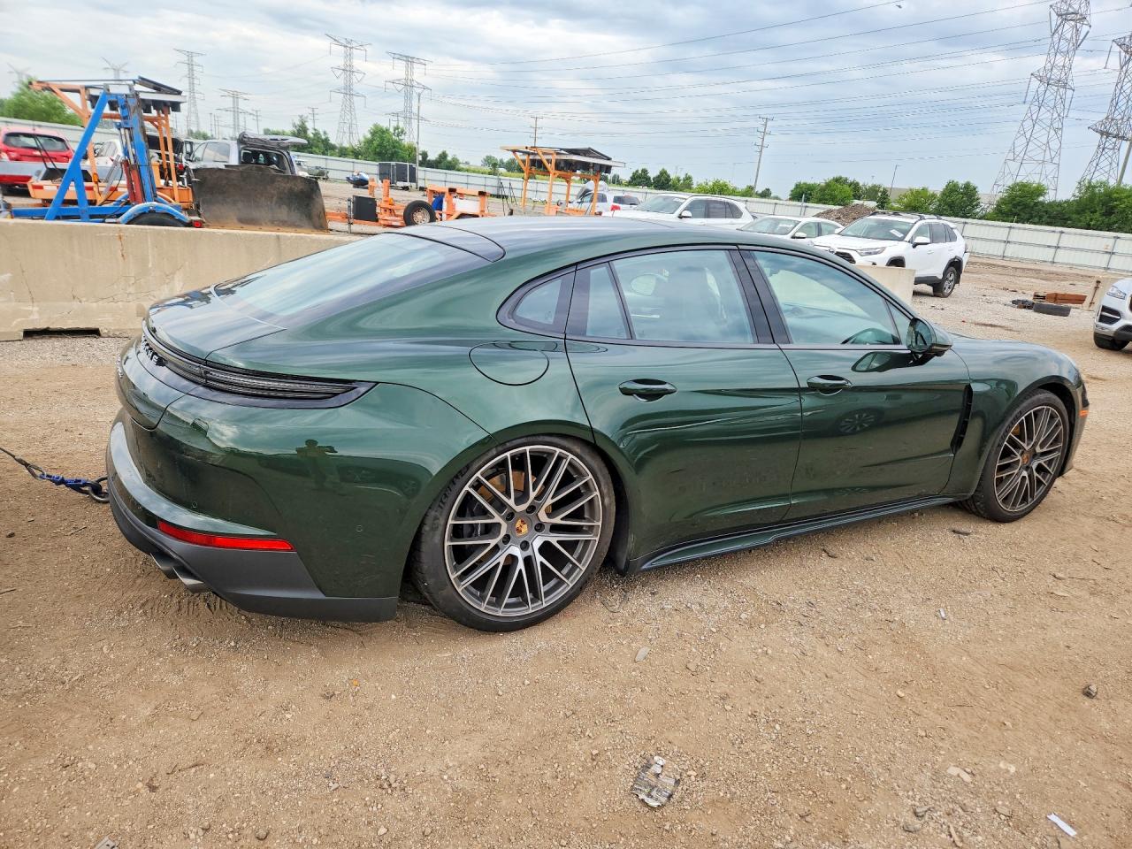 2024 Porsche Panamera VIN WP0AA2YA8RL005484 COPART salvage auction — Rear End, IL - SALVAGE CERTIFICATE, sold $67,500 on 2026-08-04 (photo 3)