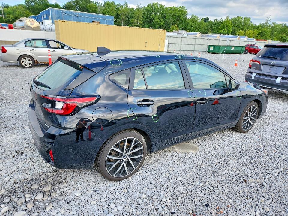 2024 Subaru Impreza VIN JF1GUAFC1R8869141 COPART salvage auction — HAIL, Oh - Cert Of Title-Salvage, sold $12,200 on 2026-08-21 (photo 3)
