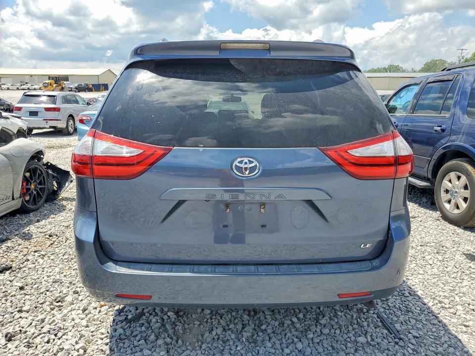 2016 Toyota Sienna VIN 5TDKK3DC3GS701373 COPART salvage auction — FRONT END, Tn - Salvage Certificate, sold $175 on 2026-07-21 (photo 6)
