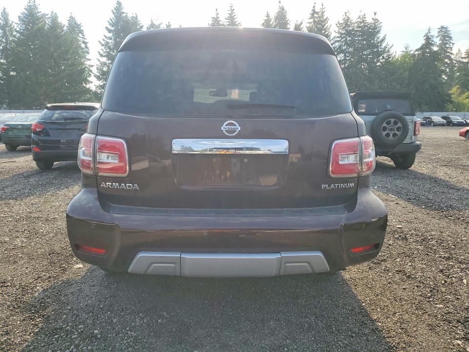 2017 Nissan Armada VIN JN8AY2NE4H9704730 COPART salvage auction — MECHANICAL, WA - VEHICLE CERT OF OWNERSHIP-TITL (P), sold $125 on 2026-07-28 (photo 6)