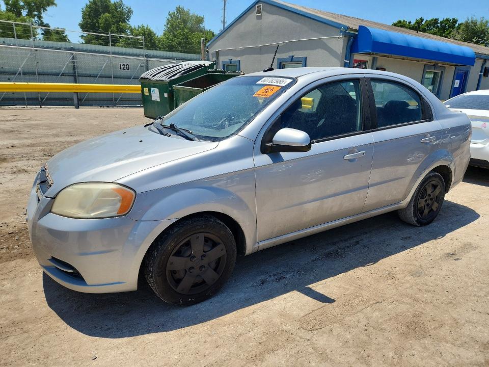 2010 Chevrolet Aveo VIN KL1TD5DE1AB073735 COPART salvage auction — HAIL, KS - CERT OF TITLE-REBUILT SALVAGE, sold $350 on 2026-07-22 (photo 1)