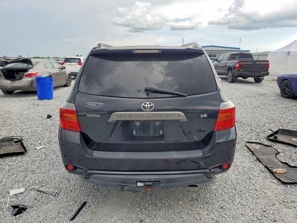 2008 Toyota Highlander VIN JTEDS43A282053656 COPART salvage auction — WATER/FLOOD, La - Cert Of Title-Salvage Flood, sold $1,550 on 2026-07-27 (photo 6)