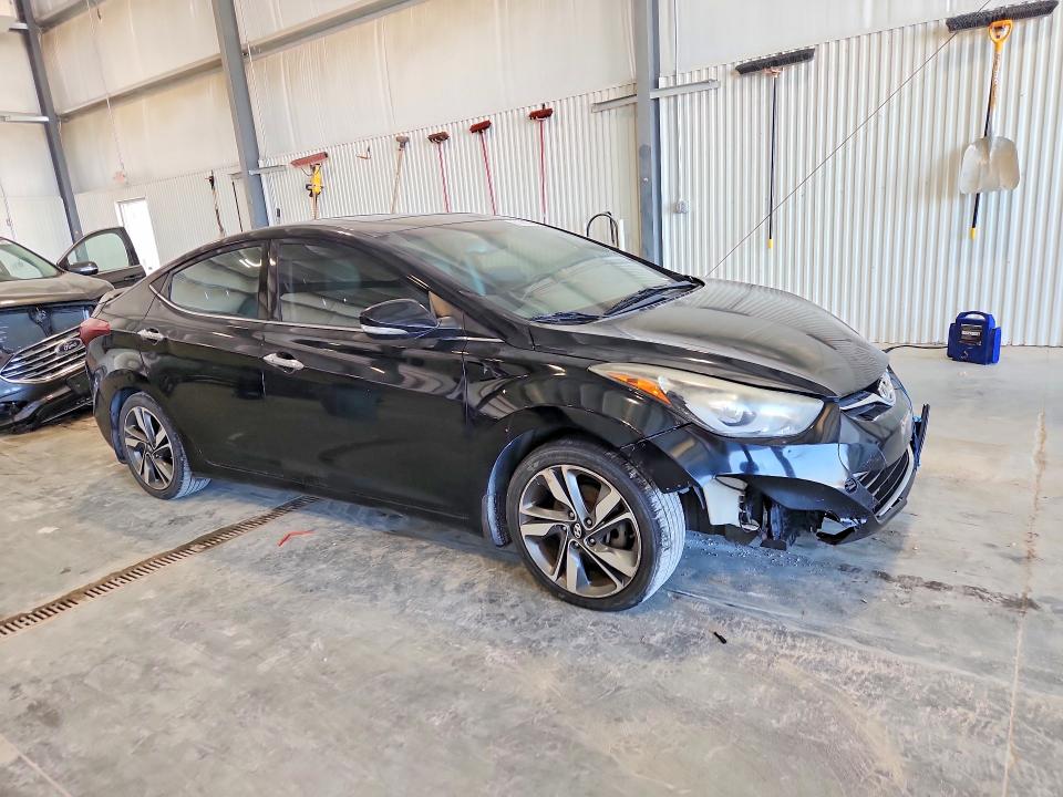 2014 Hyundai Elantra VIN KMHDH4AE6EU214076 COPART salvage auction — FRONT END, NE - CERTIFICATE OF TITLE, sold $225 on 2026-07-28 (photo 4)