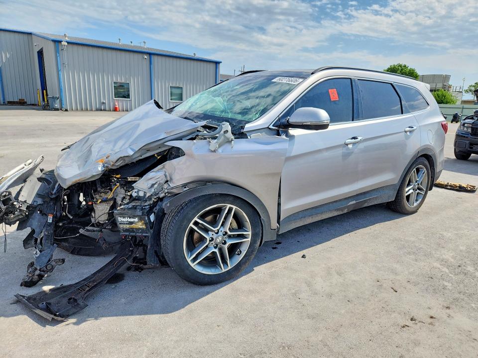 2017 Hyundai Santa fe VIN KM8SRDHF7HU229340 COPART salvage auction — FRONT END, Ok - Cert Of Title-Salvage, sold $900 on 2026-07-31 (photo 1)