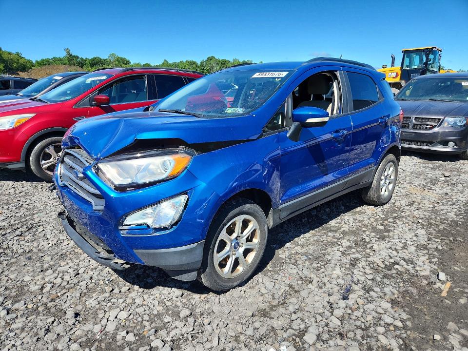2019 Ford Ecosport VIN MAJ6S3GL0KC266129 COPART salvage auction — FRONT END, Pa - Certificate Of Salvage, sold $1,300 on 2026-07-22 (photo 1)