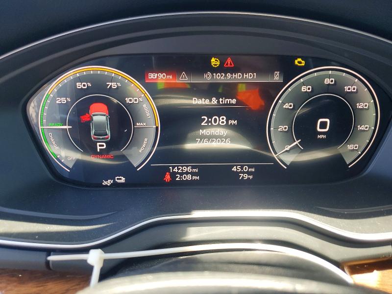 2024 Audi Q5 VIN WA1E2AFY0R2078678 COPART salvage auction — FRONT END, Ca - Salvage Certificate, sold $19,100 on 2026-08-19 (photo 9)