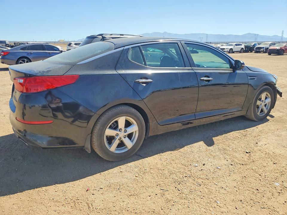 2015 Kia Optima VIN KNAGM4A7XF5664451 COPART salvage auction — FRONT END, Ca - Salvage Certificate, sold $925 on 2026-07-20 (photo 3)