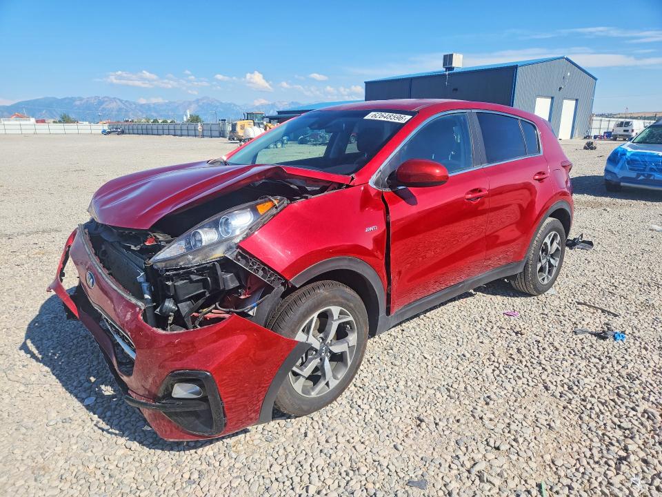 2022 Kia Sportage VIN KNDPMCAC5N7980756 COPART salvage auction — FRONT END, Ut - Salvage Certificate, sold $3,000 on 2026-08-28 (photo 1)