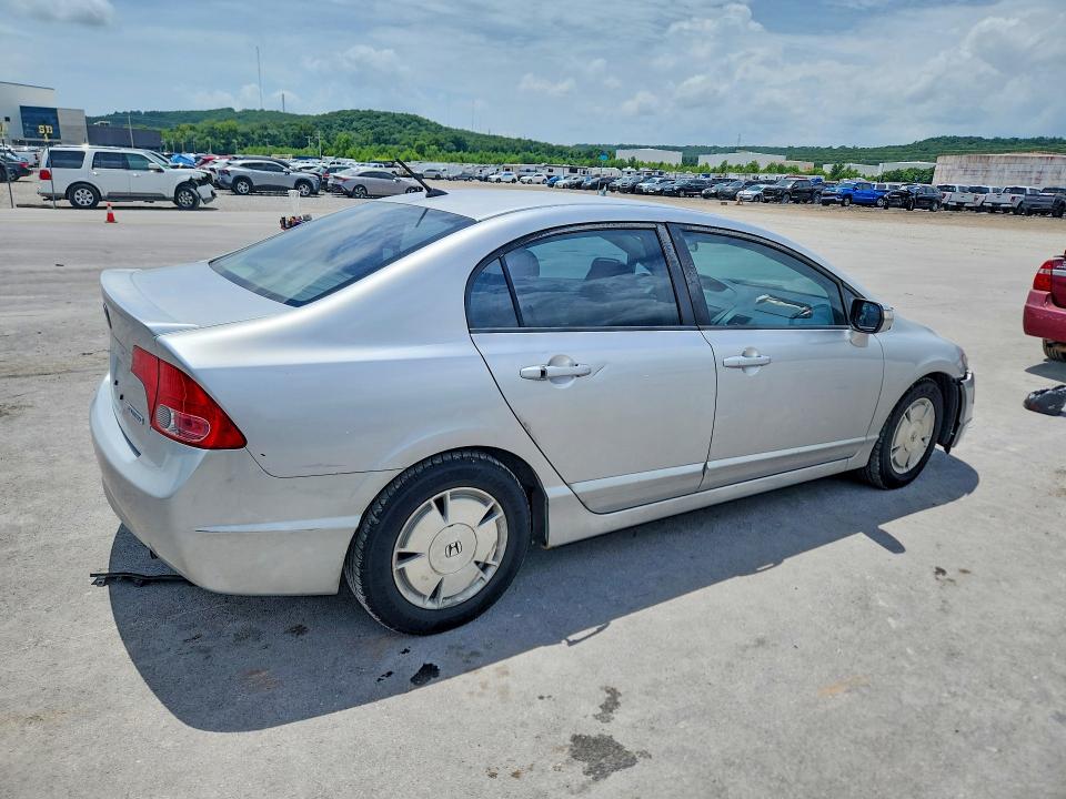 2007 Honda Civic hybrid VIN JHMFA36217S009448 COPART salvage auction — FRONT END, Ok - Cert Of Title-Indian Tribal, sold $300 on 2026-07-24 (photo 3)