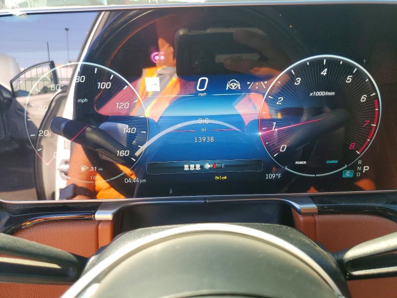 2023 Mercedes-benz S-klasse VIN W1K6G7GB3PA203674 COPART salvage auction — FRONT END, Ca - Dis/Dlr/Exp Only Clean Title (P), sold $58,000 on 2026-07-29 (photo 9)
