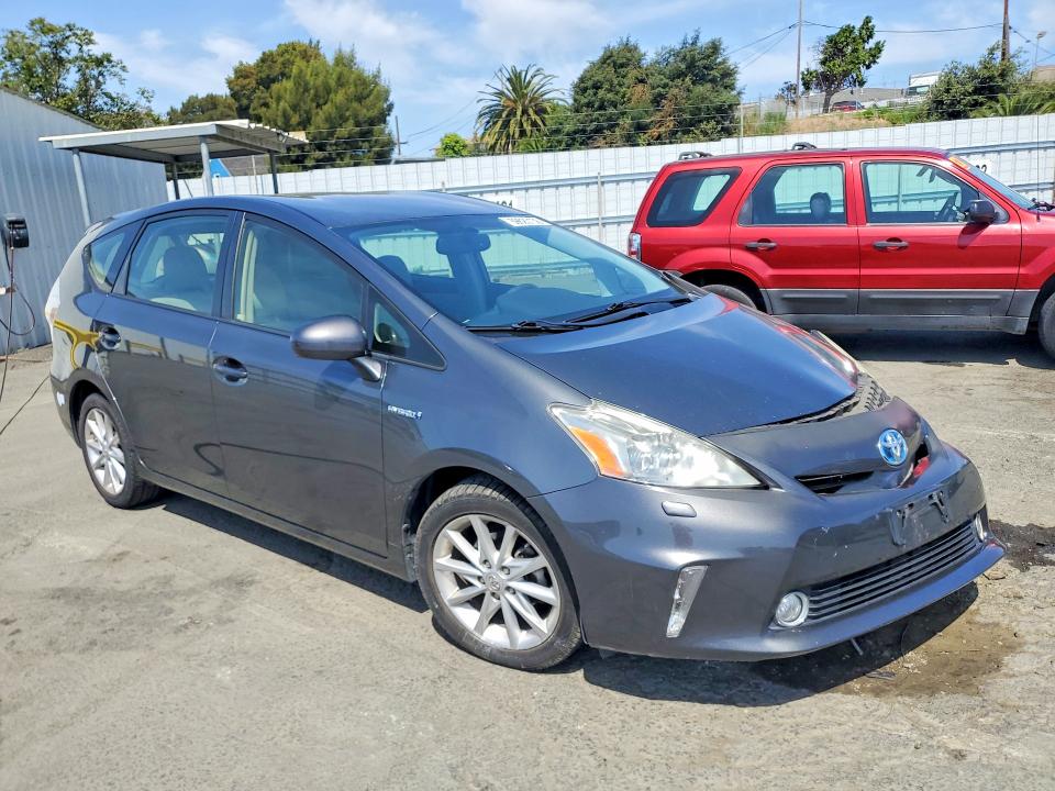 2012 Toyota Prius VIN JTDZN3EU8C3128432 COPART salvage auction — FRONT END, Salvage Title, sold $2,800 on 2026-07-17 (photo 4)