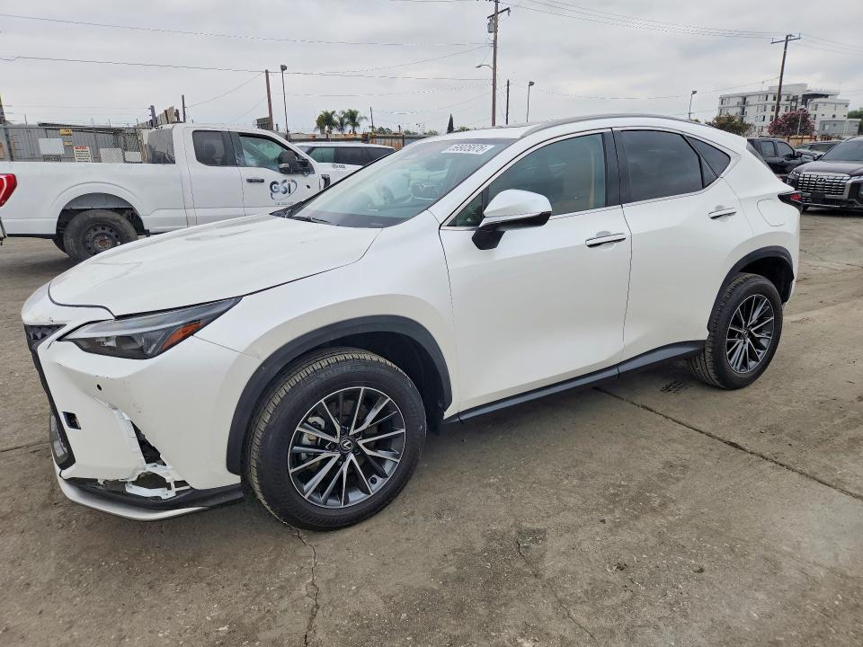 2024 Lexus Nx VIN JTJGKCEZ7R2020648 COPART salvage auction — FRONT END, Ca - Salvage Certificate, sold $23,200 on 2026-07-29 (photo 1)