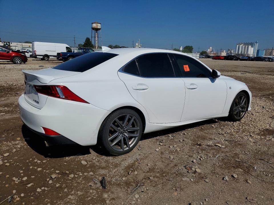 2016 Lexus Is VIN JTHCE1D2XG5010532 COPART salvage auction — WATER/FLOOD, Il - Salvage Cert-Flood, sold $4,200 on 2026-07-31 (photo 3)