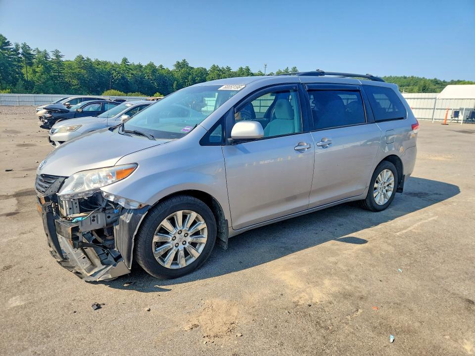 2011 Toyota Sienna VIN 5TDJK3DC4BS013452 COPART salvage auction — FRONT END, ME - CERT OF TITLE-SALVAGE COLLISIO (P), sold $4,550 on 2026-07-17 (photo 1)