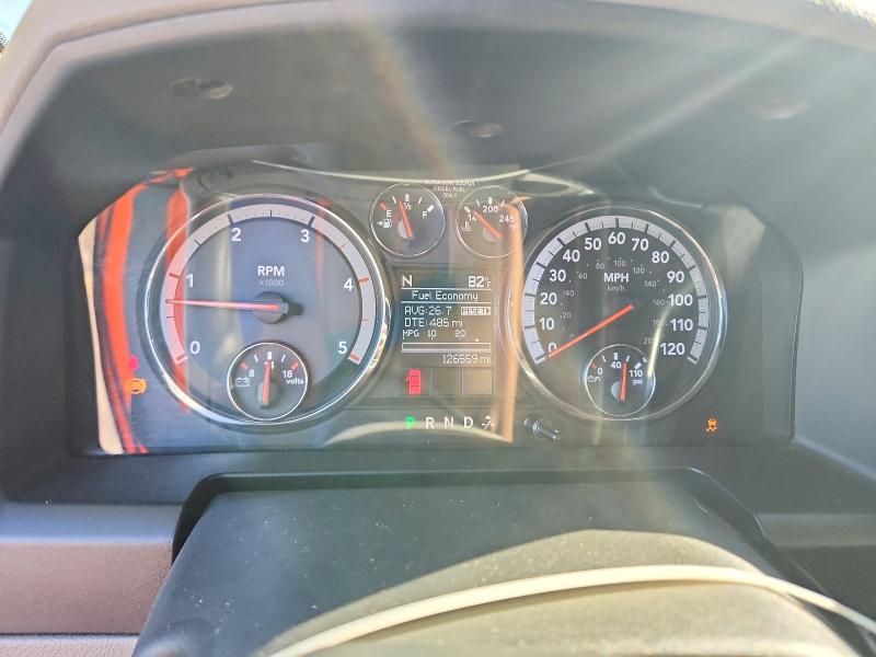 2012 Dodge Ram VIN 3C6UD5DL1CG236526 COPART salvage auction — FRONT END, Salvage Title, sold $9,500 on 2026-09-30 (photo 9)