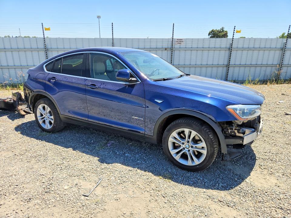 2016 BMW X4 VIN 5UXXW3C54G0R22141 COPART salvage auction — REAR END, Ca - Salvage Certificate, sold $625 on 2026-07-28 (photo 4)