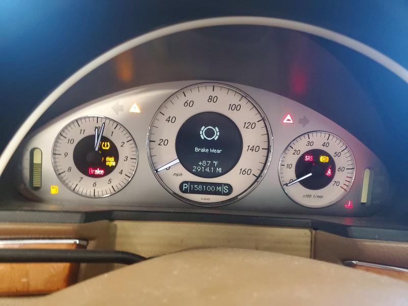 2008 Mercedes-benz E-class VIN WDBUF87XX8B201758 COPART salvage auction — WATER/FLOOD, Mn - Cert Of Title-Salvage, sold $250 on 2026-07-21 (photo 9)