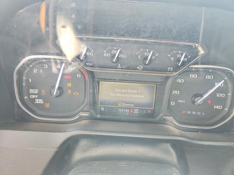 2019 Gmc SIERRA VIN 3GTU9DED8KG302693 COPART salvage auction — FRONT END, Tx - Salvage Vehicle Title, sold $14,600 on 2026-08-21 (photo 9)
