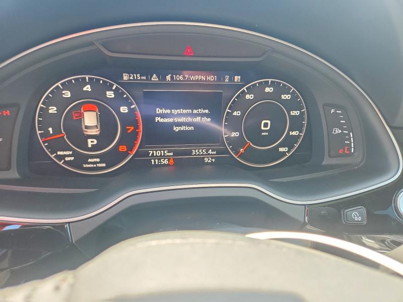 2019 Audi Q7 VIN WA1LAAF75KD040813 COPART salvage auction — MINOR DENT/SCRATCHES, IL - CERTIFICATE OF TITLE (P), sold $11,100 on 2026-07-28 (photo 9)