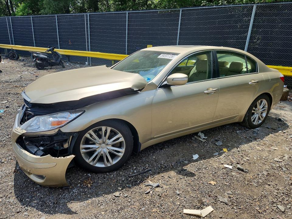2011 Hyundai Genesis VIN KMHGC4DE3BU121616 COPART salvage auction — FRONT END, MD - CERT OF SALVAGE > 75% DAMAGE, sold $225 on 2026-07-17 (photo 1)