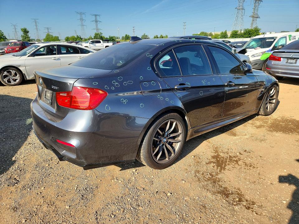 2015 BMW M3 VIN WBS3C9C50FP803481 COPART salvage auction — HAIL, Il - Salvage Certificate, sold $9,400 on 2026-07-28 (photo 3)