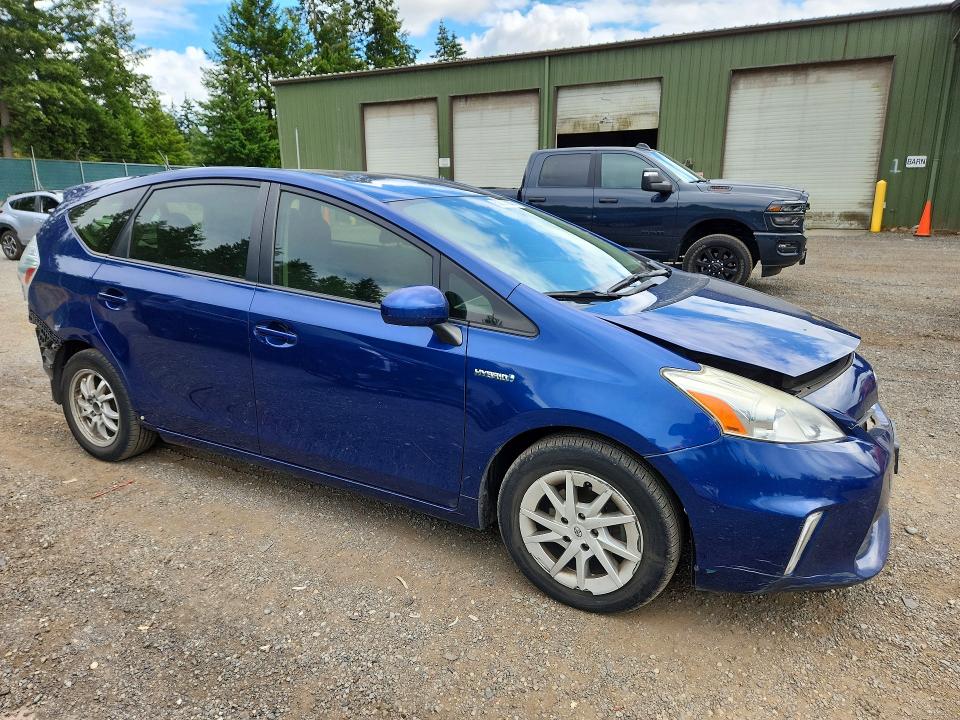 2013 Toyota Prius v VIN JTDZN3EU7D3246196 COPART salvage auction — REAR END, WA - BILL OF SALE, sold $1,400 on 2026-07-31 (photo 4)