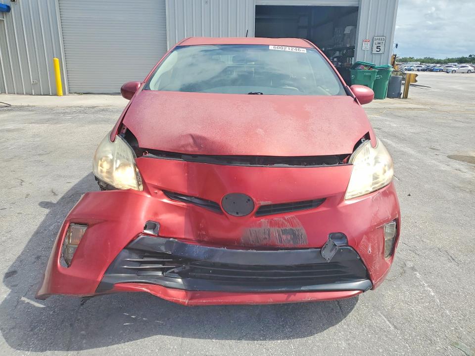 2013 Toyota Prius VIN JTDKN3DU6D1726292 COPART salvage auction — FRONT END, FL - CERTIFICATE OF TITLE, sold $1,300 on 2026-07-29 (photo 5)