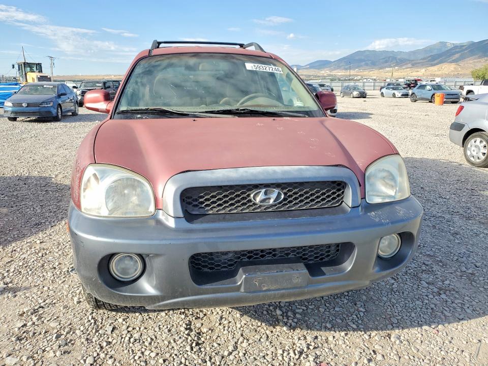 2004 Hyundai Santa fe VIN KM8SC73D74U624623 COPART salvage auction — REAR END, Ut - Certificate Of Title, sold $200 on 2026-07-07 (photo 5)