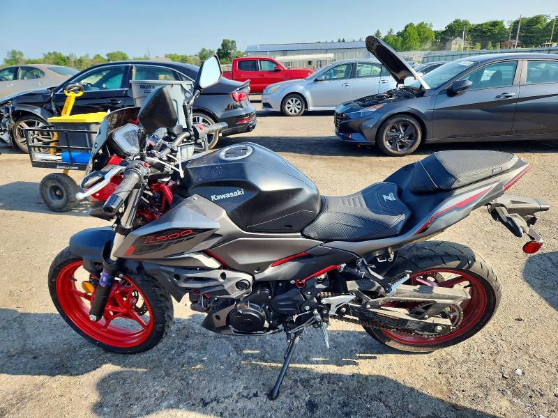 2025 Kawasaki Er500 VIN ML5ERGF15SDA37817 COPART salvage auction — FRONT END, Pa - Certificate Of Salvage, sold $700 on 2026-07-30 (photo 3)