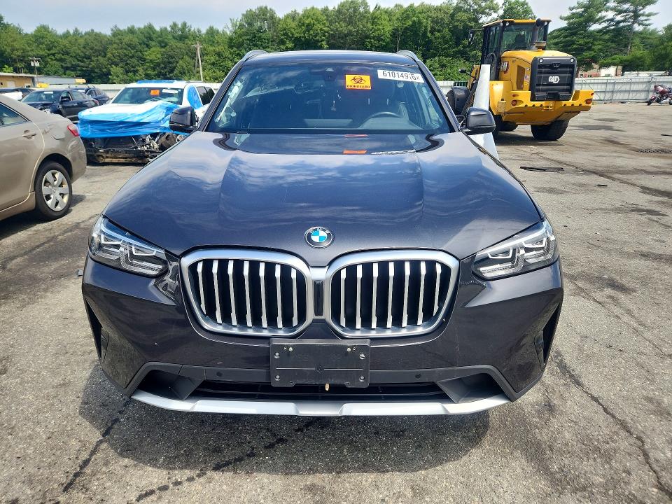 2022 BMW X3 VIN 5UX53DP00N9M92976 COPART salvage auction — PARTIAL REPAIR, Ct - Certificate Of Title, sold $7,300 on 2026-07-21 (photo 5)