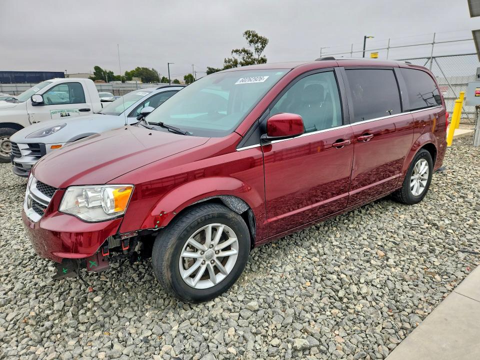 2020 Dodge Caravan VIN 2C4RDGCG3LR254020 COPART salvage auction — FRONT END, Ca - Salvage Certificate, sold $2,600 on 2026-08-13 (photo 1)